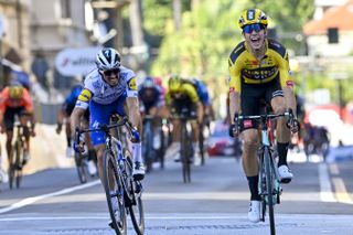 Wout van Aert beat Julian Alaphilippe in a vintage edition of Milan-San Remo in 2020