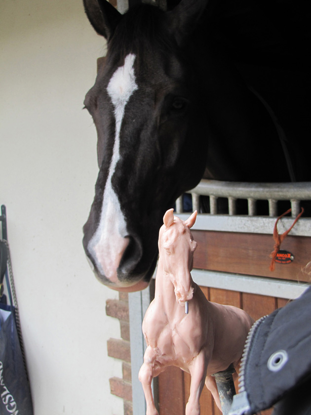Breyer Valegro Sculpture in progress[1]