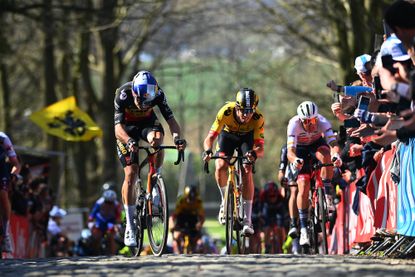 Wout van Aert and Christophe Laporte at the 2022 Gent-Wevelgem