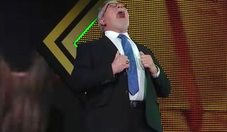 Ted DiBiase laughing during NXT WWE