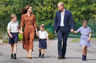 Prince George, Kate Middleton, Prince Louis, Prince William and Princess Charlotte