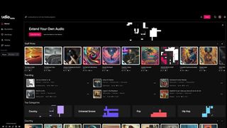 Udio app screen shot