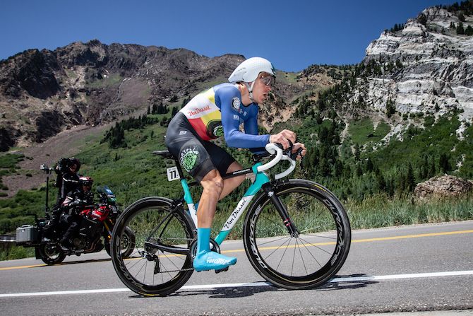 Romanian time trial champion Serghei Tvetcov (Worthy Pro Cycling) took third in the prologue at the 2019 Tour of Utah