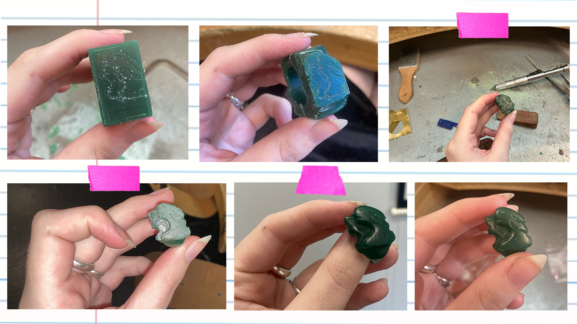 How my technique helped me craft my wax ring.