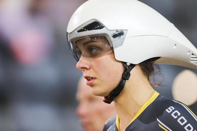 Melissa Hoskins in race mode.
