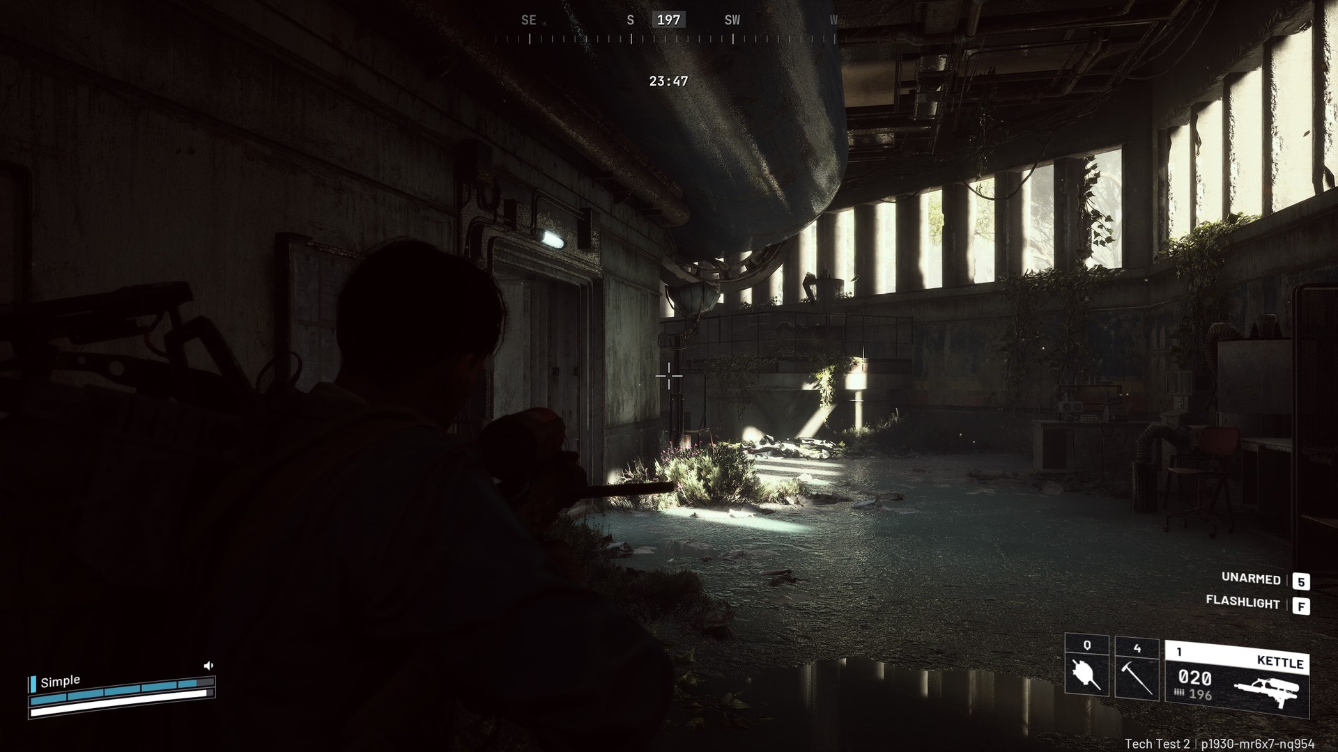 ARC Raiders screenshot of the player in an office area.