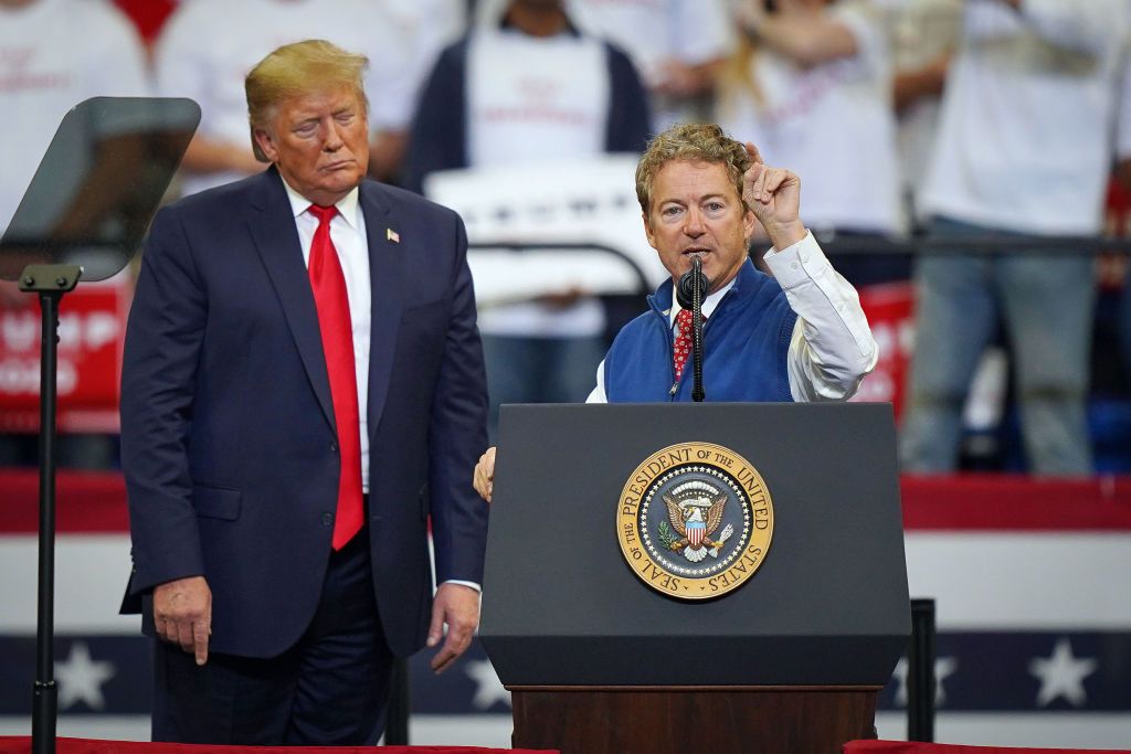 Rand Paul and Donald Trump.