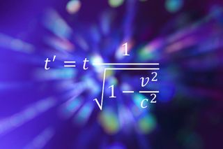 The equation for special relativity.