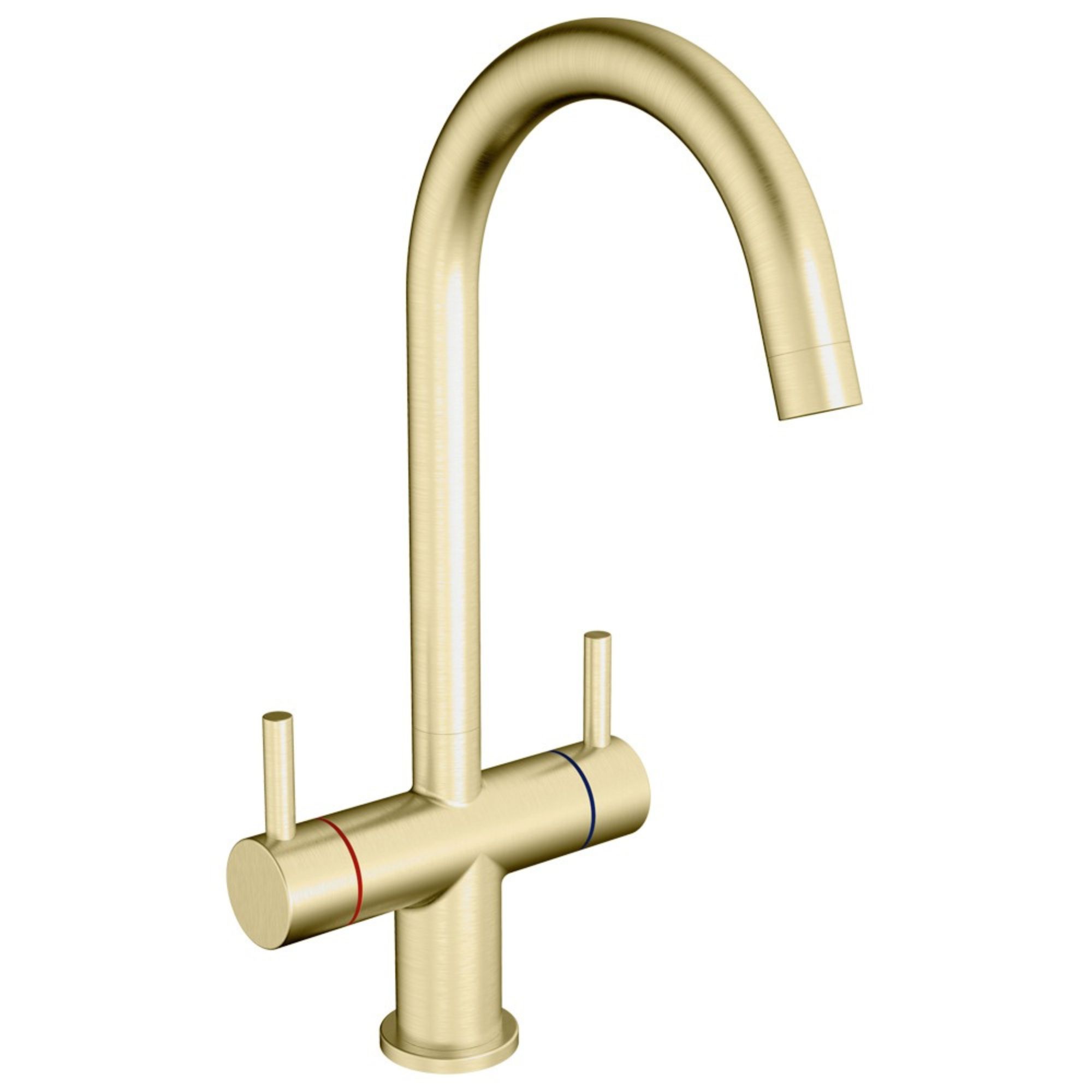 brushed brass tap