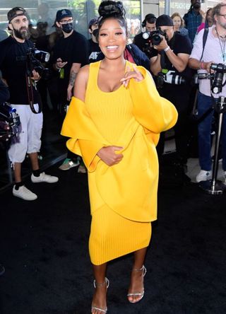 Keke Palmer in a yellow dress