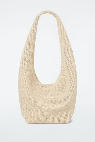 Oversized Sling Bag - Raffia