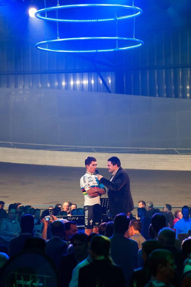 Michal Kwiatkowski interviewed on stage