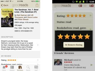 GoodReads (Android, iOS)