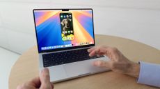 Apple's Craig Federighi demonstrates the iPhone Mirroring feature of macOS Sequoia at the Worldwide Developers Conference (WWDC) 2024.