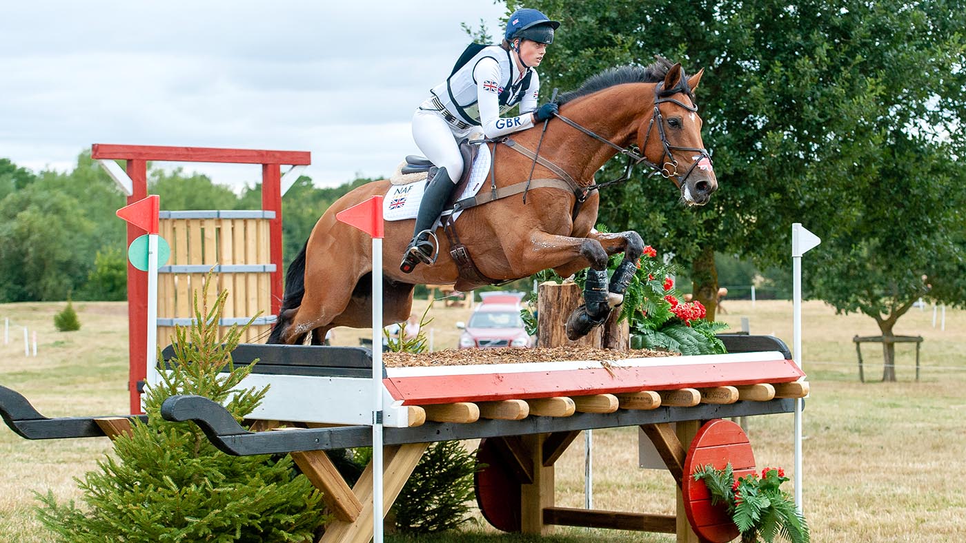 Phoebe Hughes and Top Biats at the young rider European Championships at Hartpury 2022