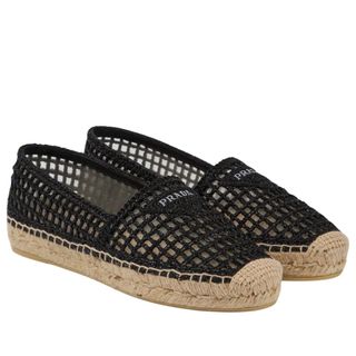 Prada Logo crochet espadrilles