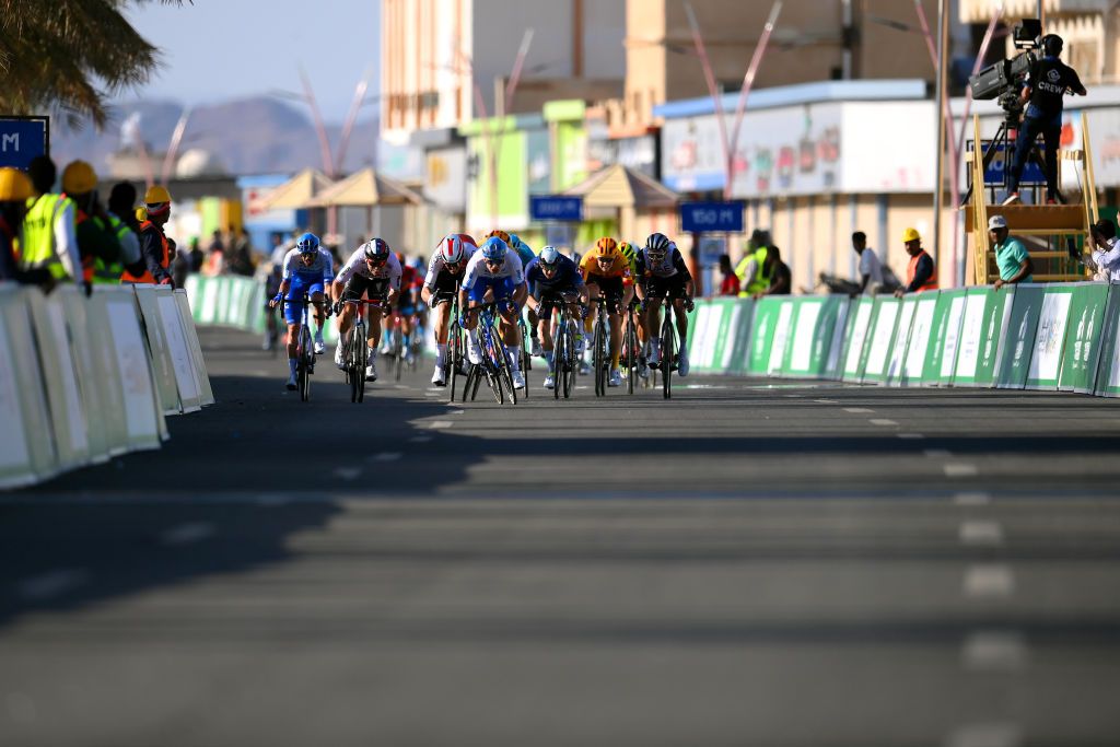Stage 1 of the Saudi Tour ended with a fast sprint