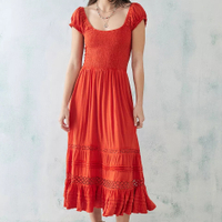 Dana Tiered Midi Dress, £36.00 ($79) | Urban Outfitters