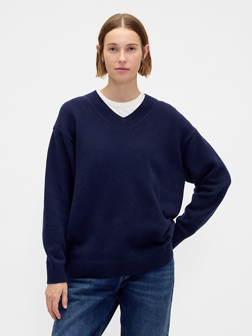 Cashsoft Oversized V-Neck Sweater
