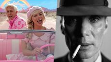 Margot Robbie and Ryan Gosling in Barbie and Cillian Murphy in Oppenheimer