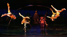 Cirque du Soleil performers in the production of Alegria 