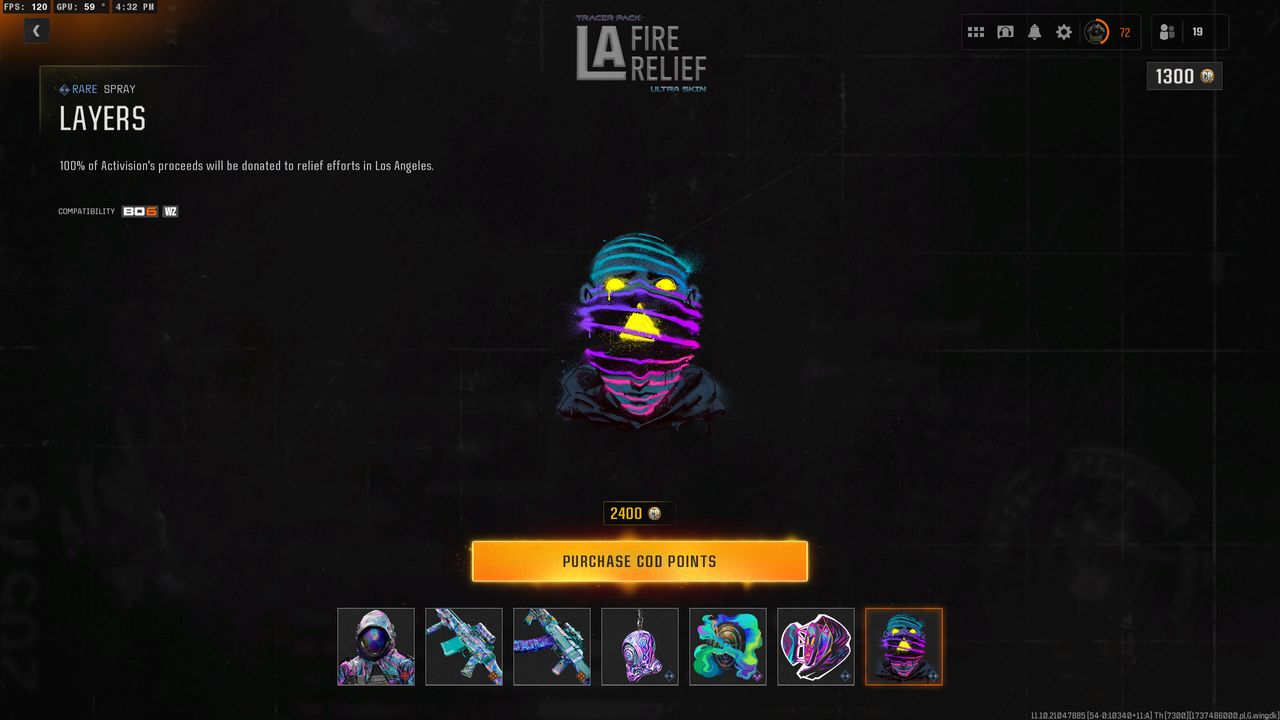 Call of Duty: Black Ops 6 and Warzone players can support LA Wildfire relief by purchasing the new operator bundle from the in-game store for 2400 COD points.