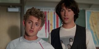 Alex Winter and Keanu Reeves in Bill and Ted's Excellent Adventure