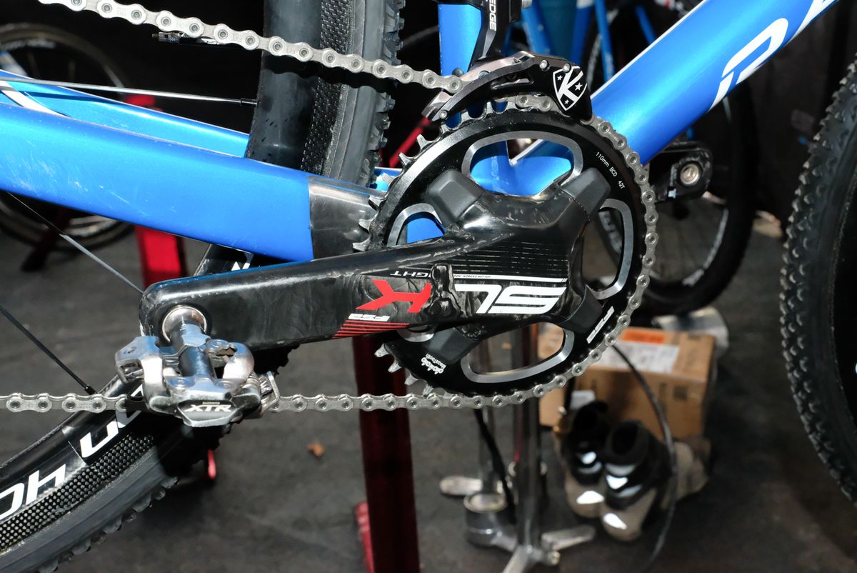 Driscoll runs FSA SL-K cranks with a 42-tooth chainring