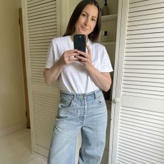 Fashion editor Emily Dawes tries on best-selling jeans for women to review