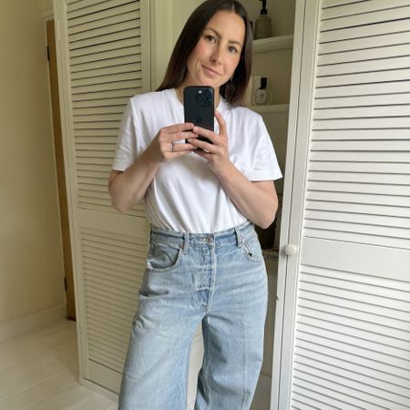 Fashion editor Emily Dawes tries on best-selling jeans for women to review