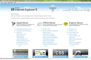 There are nine new demos showcasing IE 9’s performance and features