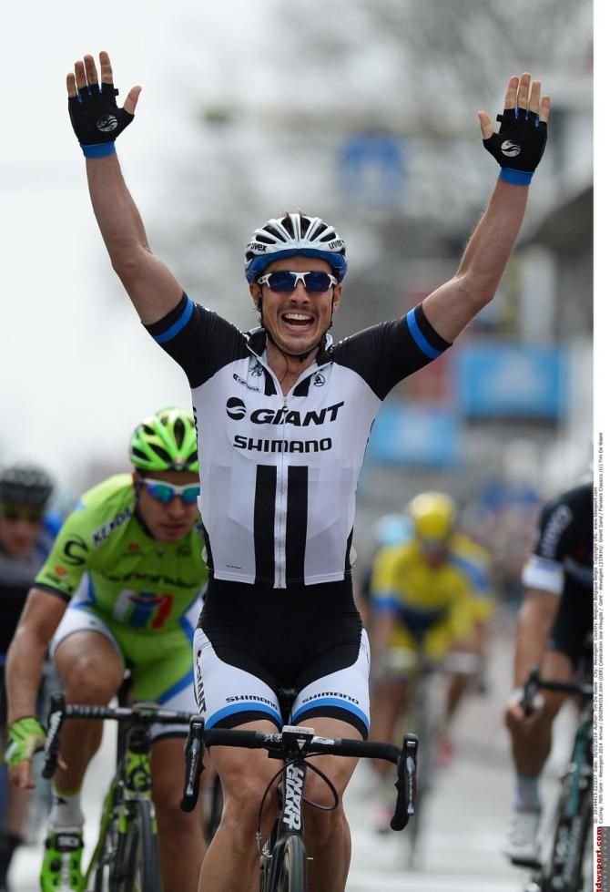 John Degenkolb (Giant-Shimano) beat Demare and Sagan to win Gent-Wevelgem
