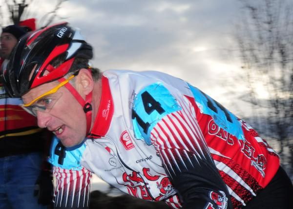 Kenneth Smith (Okc Velo) had candy stripes to celebrate the season