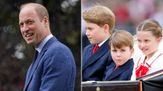 Why Prince William ‘feels even more strongly’ about his children's bond now. Seen here are Prince William and Prince George, Princess Charlotte and Prince Louis at different occasions