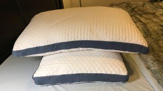 Two stacked Authenticity50 Custom Comfort Pillow