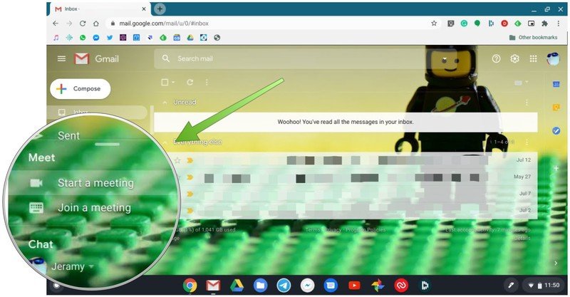 How to use Google Meet quick access