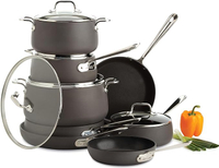 All-Clad  Hard Anodized Nonstick Cookware Set 13 Piece