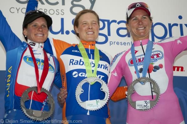 Compton (1st), Nash (2nd) and Miller (3rd) on the podium