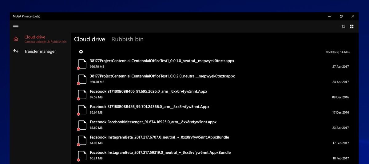 Mega Privacy UWP