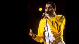 Freddie Mercury onstage, 1986