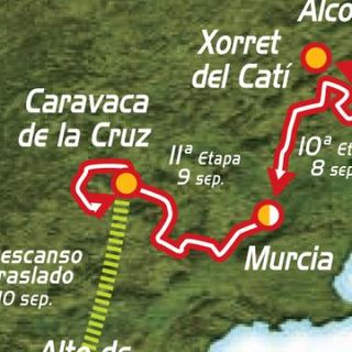 2009 Vuelta a España stage 11 map
