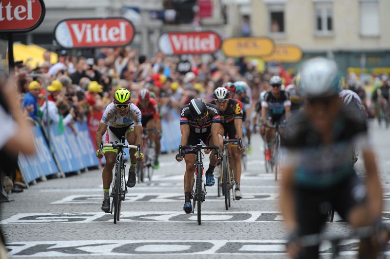 John Degenkolb wins the sprint for second