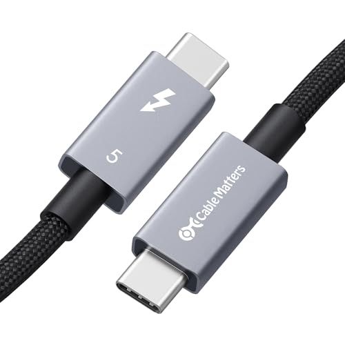 80gbps Premium Braided Thunderbolt 5 Cable 