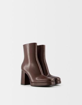 Bershka, High-heel platform ankle boots