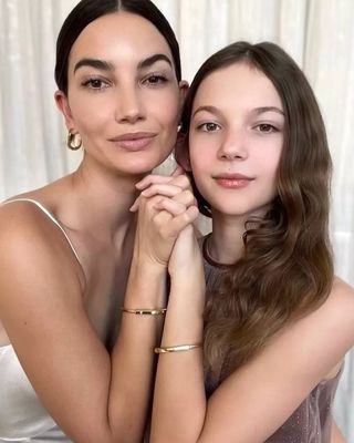 Lily Aldridge and her daughter Dixie Pearl