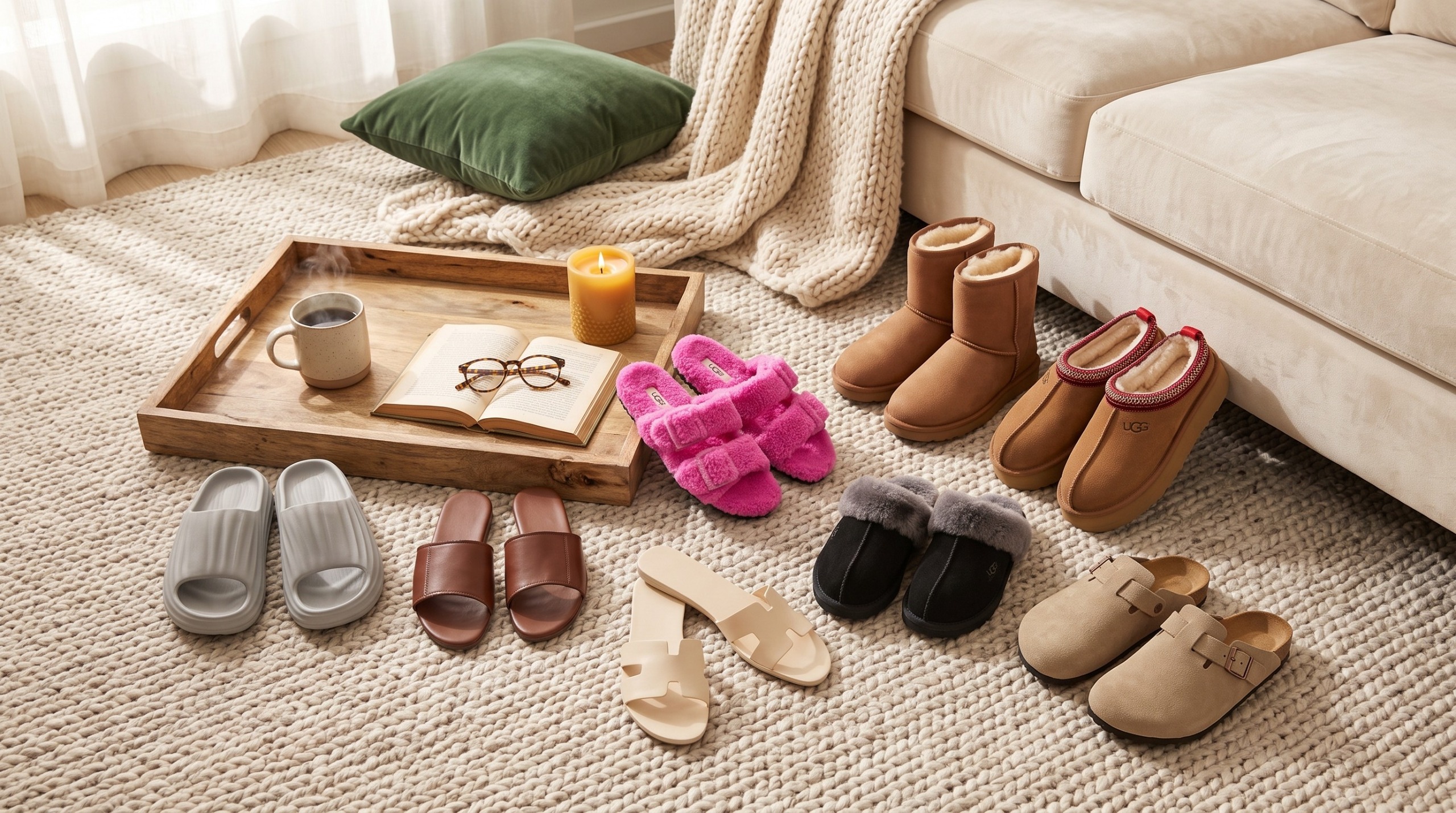 Uggs on lifestyle background edited by Gemini