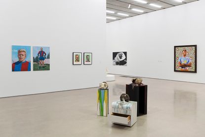Installation view of ‘The World’s Game: Fútbol and Contemporary Art’ at Pérez Art Museum Miami