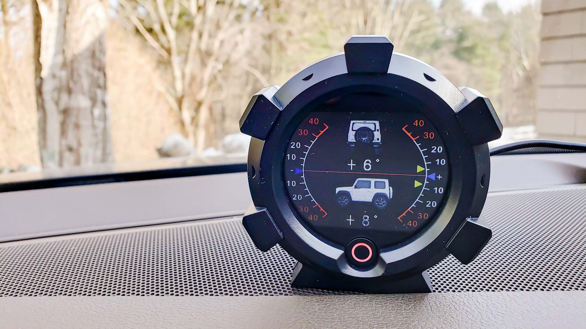 Autool X95 GPS Slope Meter on dash