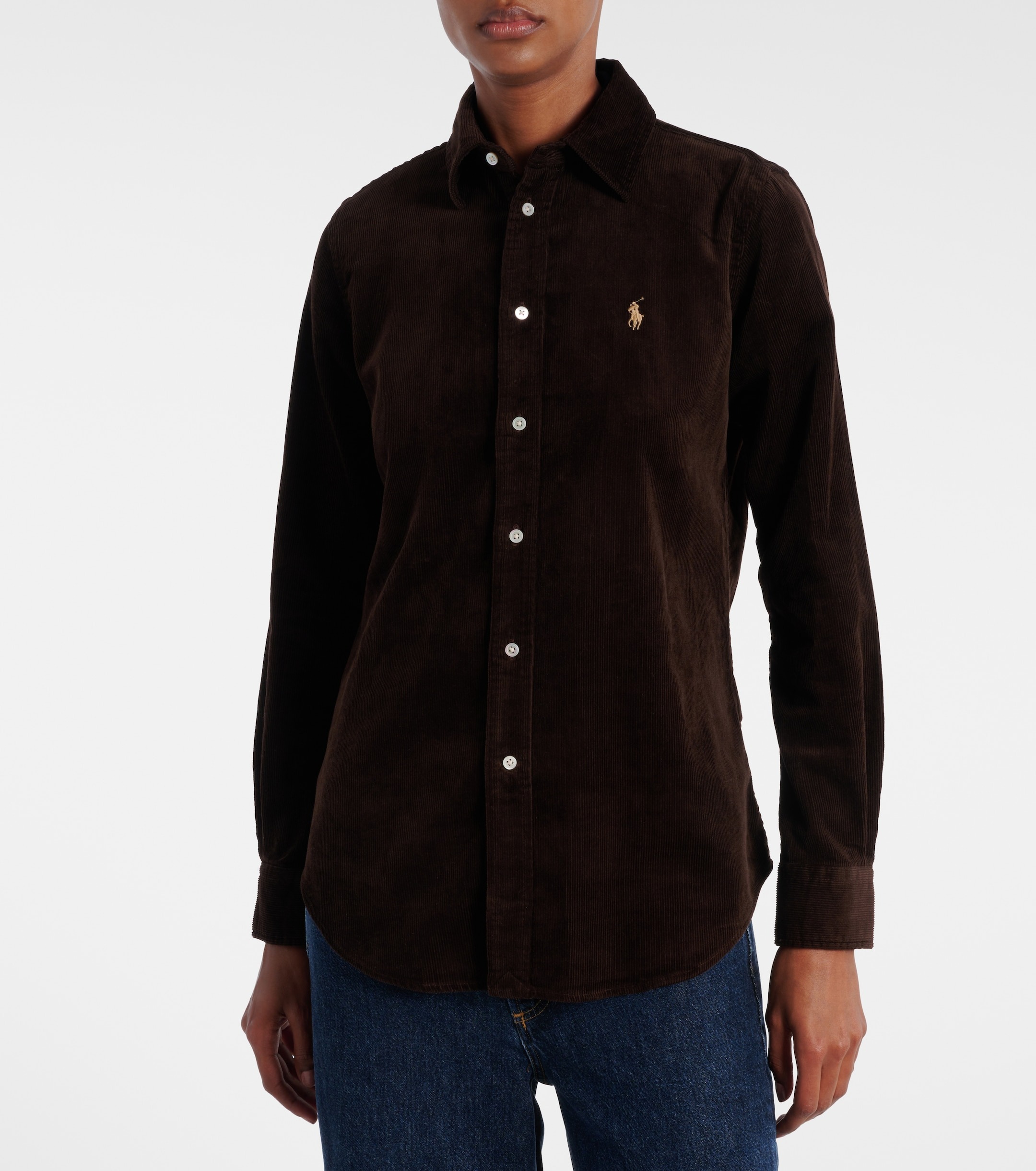 Polo Ralph Lauren, Cotton Corduroy Shirt in Dark Beech