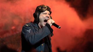 Bruce Dickinson on stage in 2019